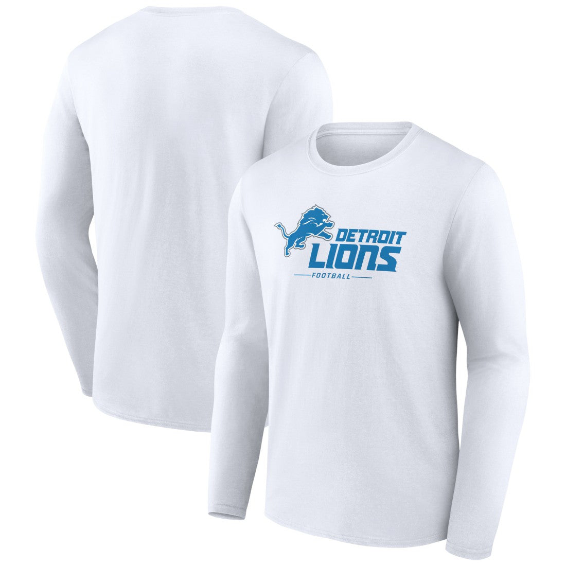 Logo Team Lockup Long Sleeve T-Shirt - Detroit Lions