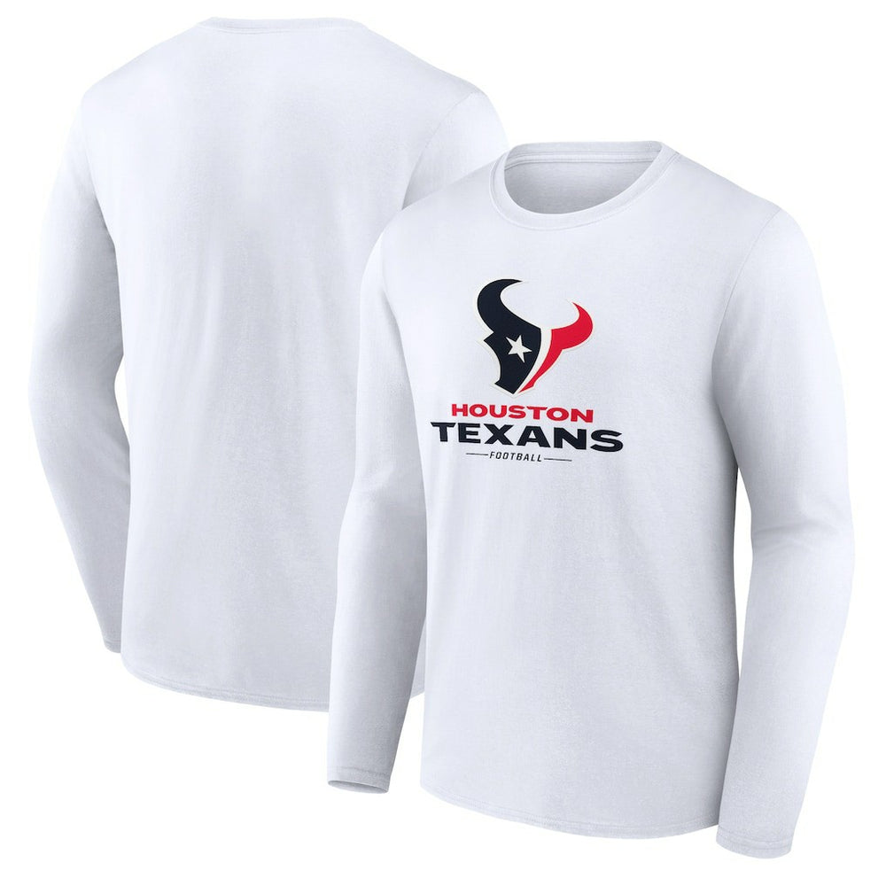 Logo Team Lockup Long Sleeve T-Shirt - Houston Texans