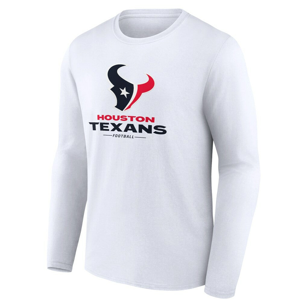 Logo Team Lockup Long Sleeve T-Shirt - Houston Texans