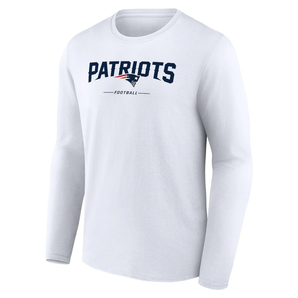 Logo Team Lockup Long Sleeve T-Shirt - New England Patriots