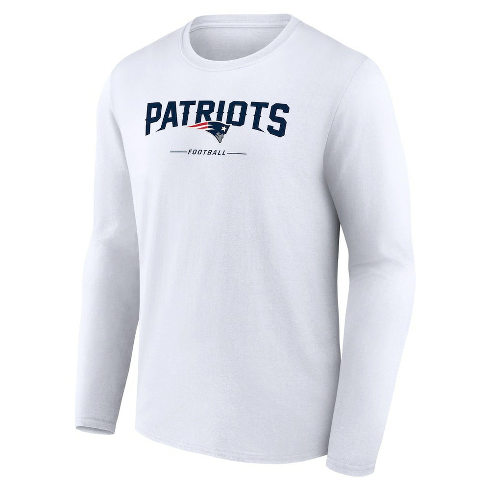 Logo Team Lockup Long Sleeve T-Shirt - New England Patriots