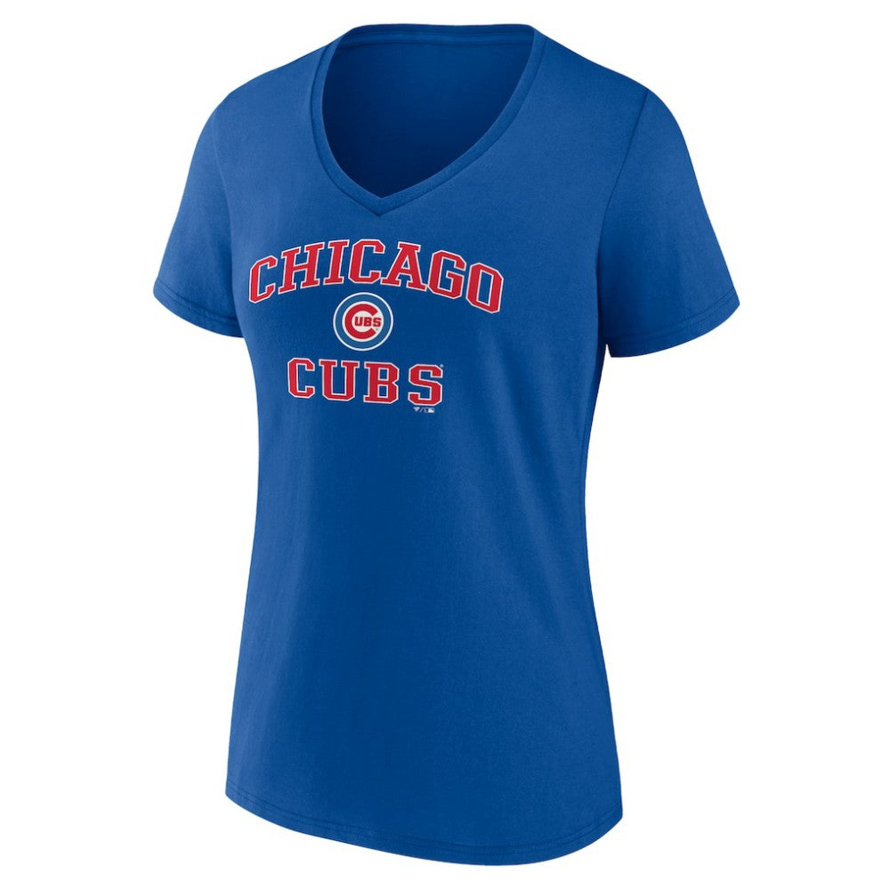 MLB Chicago Cubs Women's Heart and Soul V-Neck T-Shirt