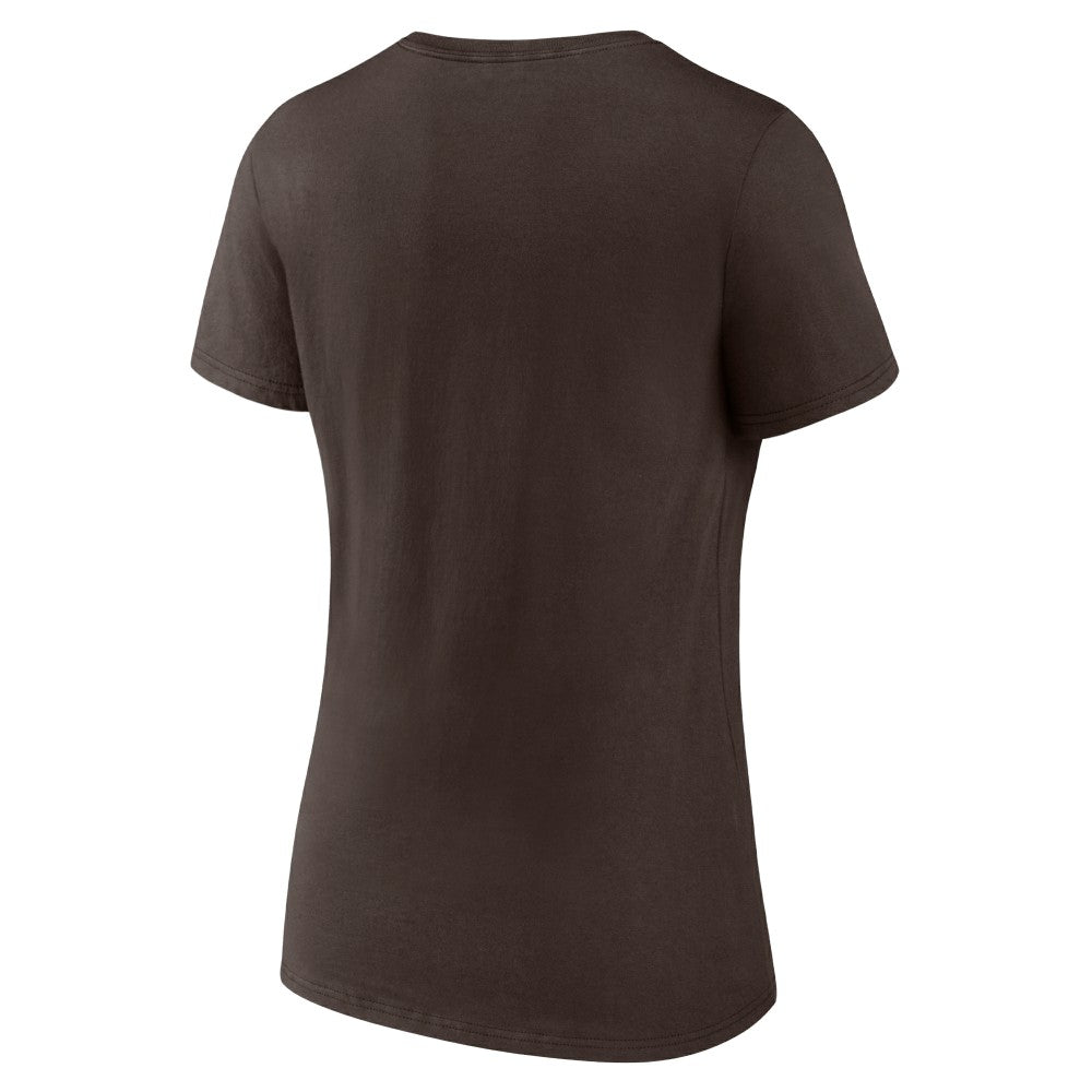 MLB San Diego Padres Women's Heart and Soul V-Neck T-Shirt