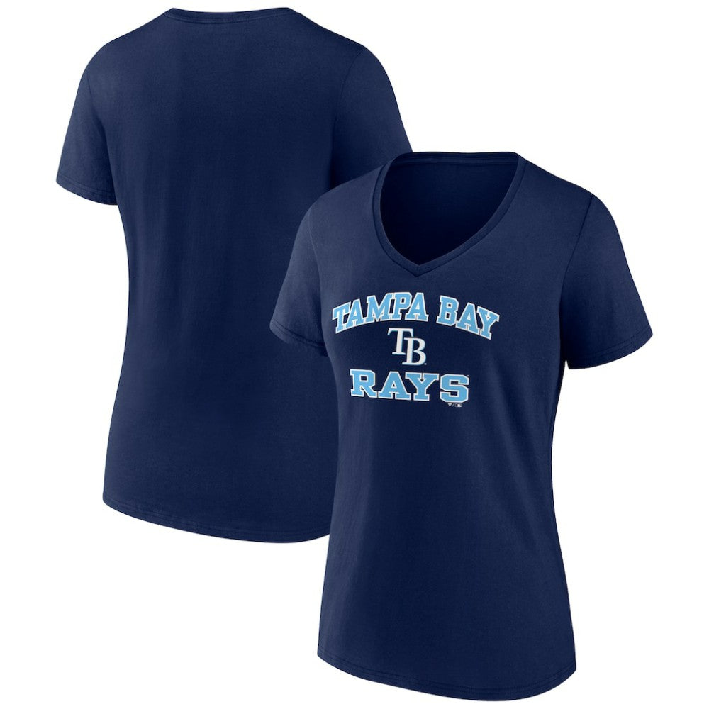 MLB Tampa Bay Rays Women's Heart and Soul V-Neck T-Shirt