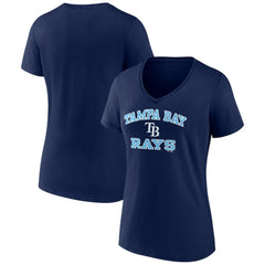 MLB Tampa Bay Rays Women's Heart and Soul V-Neck T-Shirt