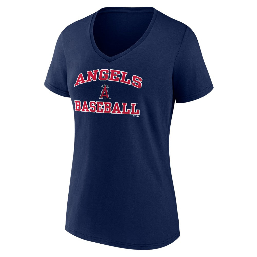MLB Los Angeles Angels Women's Heart and Soul V-Neck T-Shirt