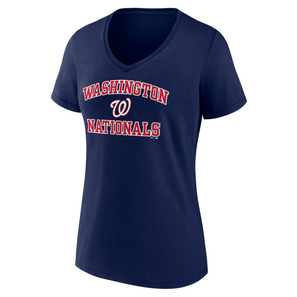 MLB Washington Nationals Women's Heart and Soul V-Neck T-Shirt
