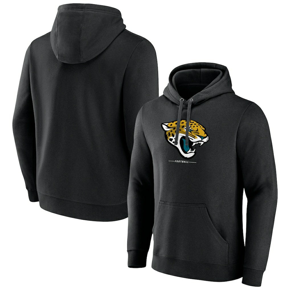 Logo Team Lockup Fitted Pullover Hoodie - Jacksonville Jaguars