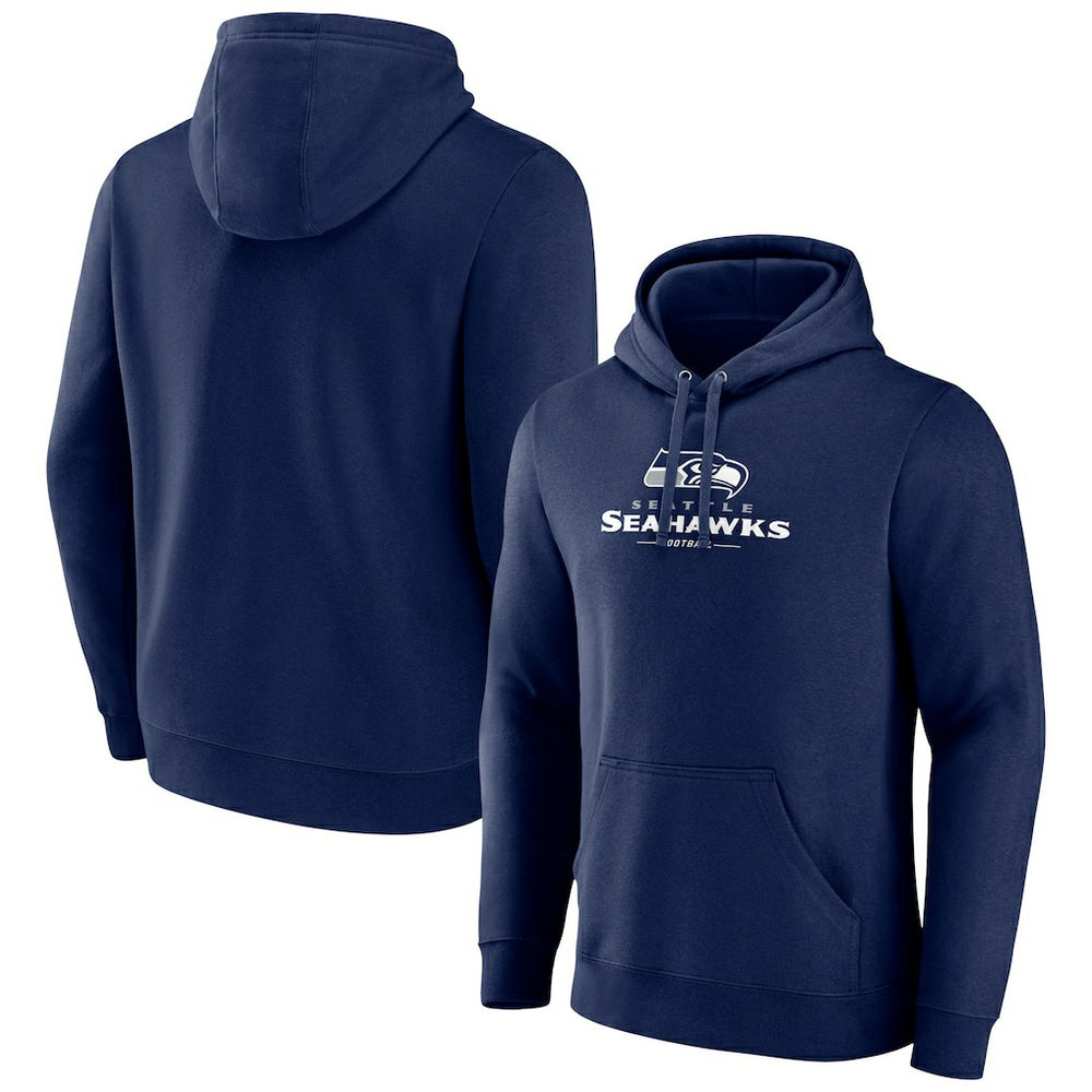 Logo Team Lockup Fitted Pullover Hoodie - Seattle Seahawks