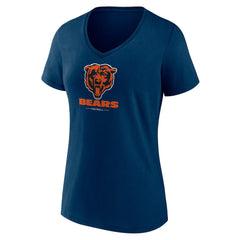 Women's Logo Team Lockup V-Neck T-Shirt - Chicago Bears