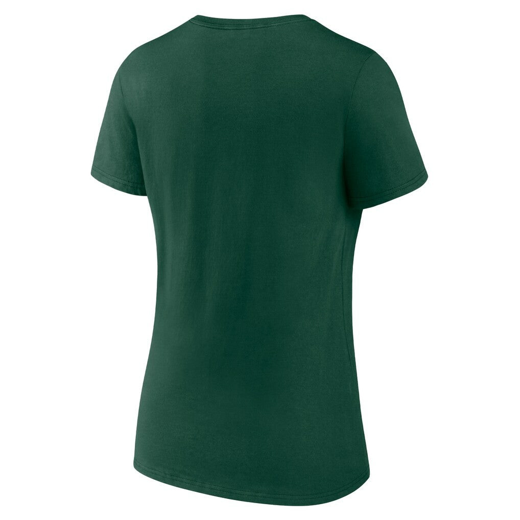 Women's Logo Team Lockup V-Neck T-Shirt - Green Bay Packers