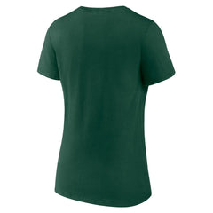 Women's Logo Team Lockup V-Neck T-Shirt - Green Bay Packers