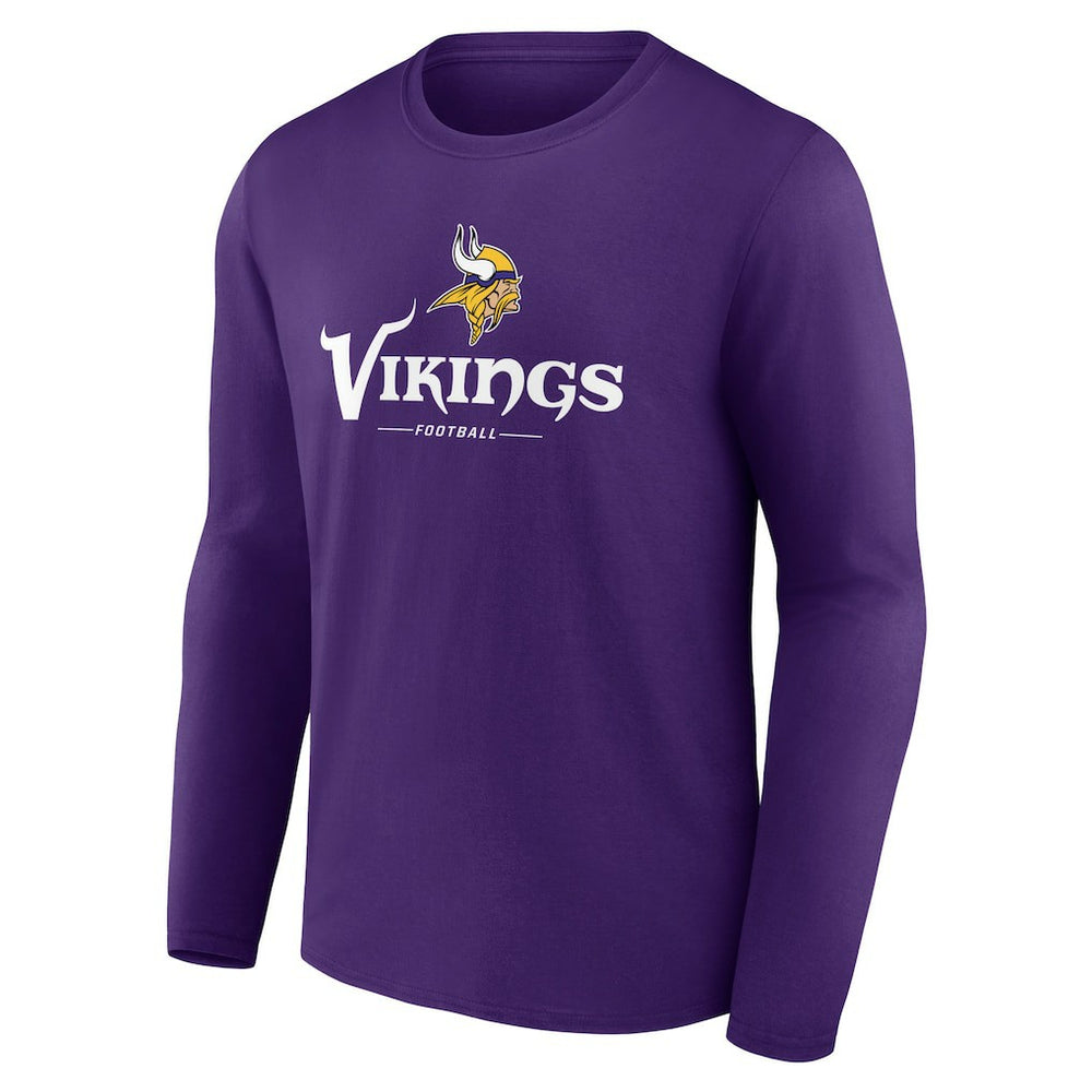 Logo Team Lockup Long Sleeve T-Shirt - Minnesota Vikings