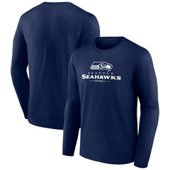 Logo Team Lockup Long Sleeve T-Shirt - Seattle Seahawks