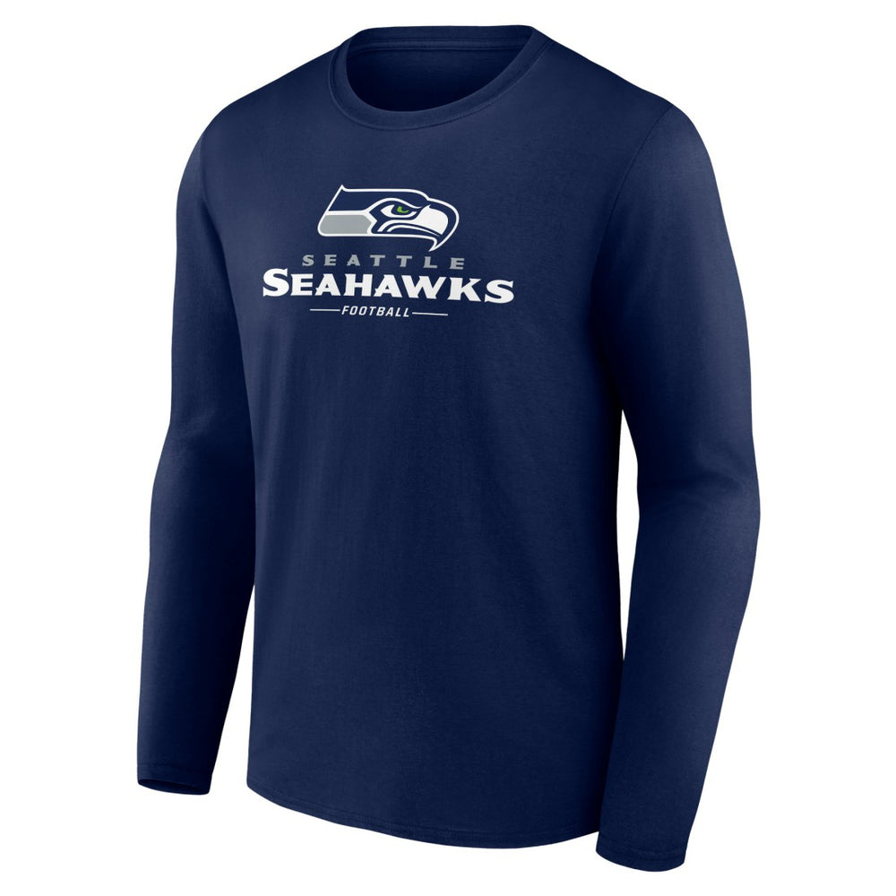 Logo Team Lockup Long Sleeve T-Shirt - Seattle Seahawks
