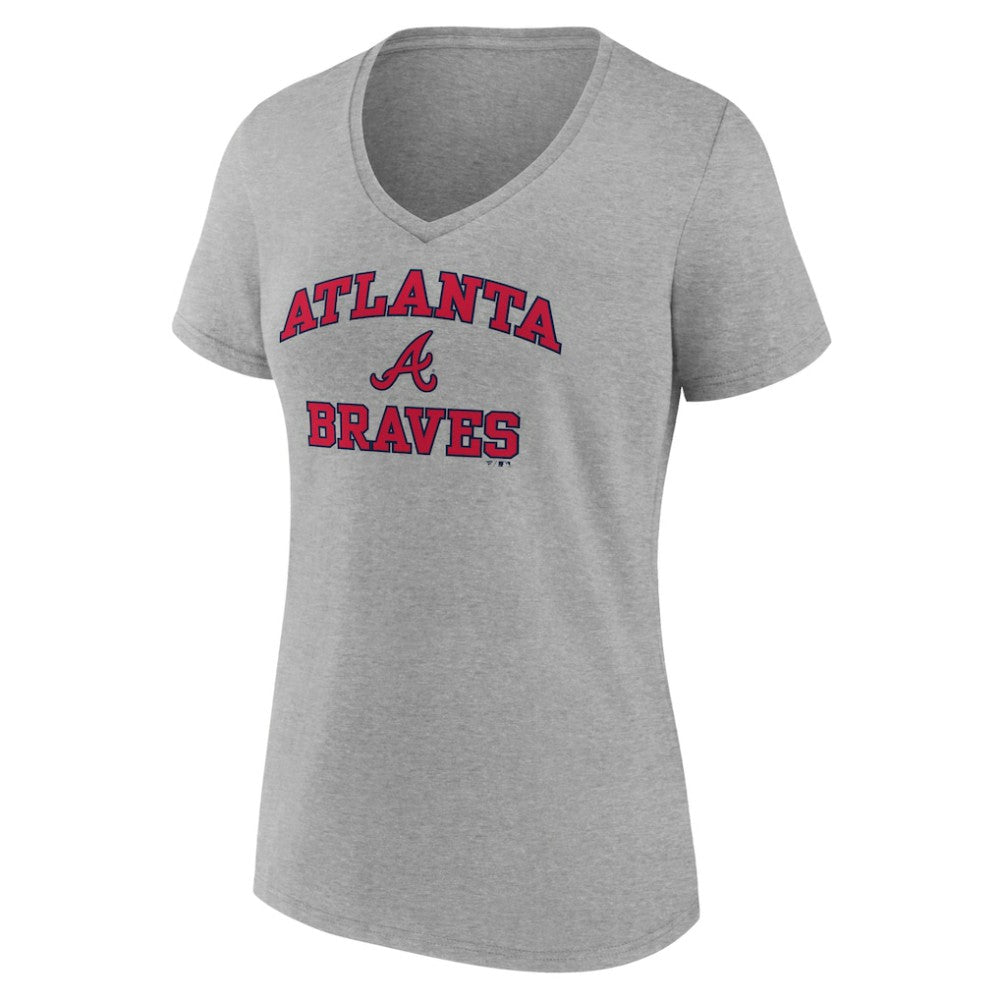 MLB Atlanta Braves Women's Heart and Soul V-Neck T-Shirt