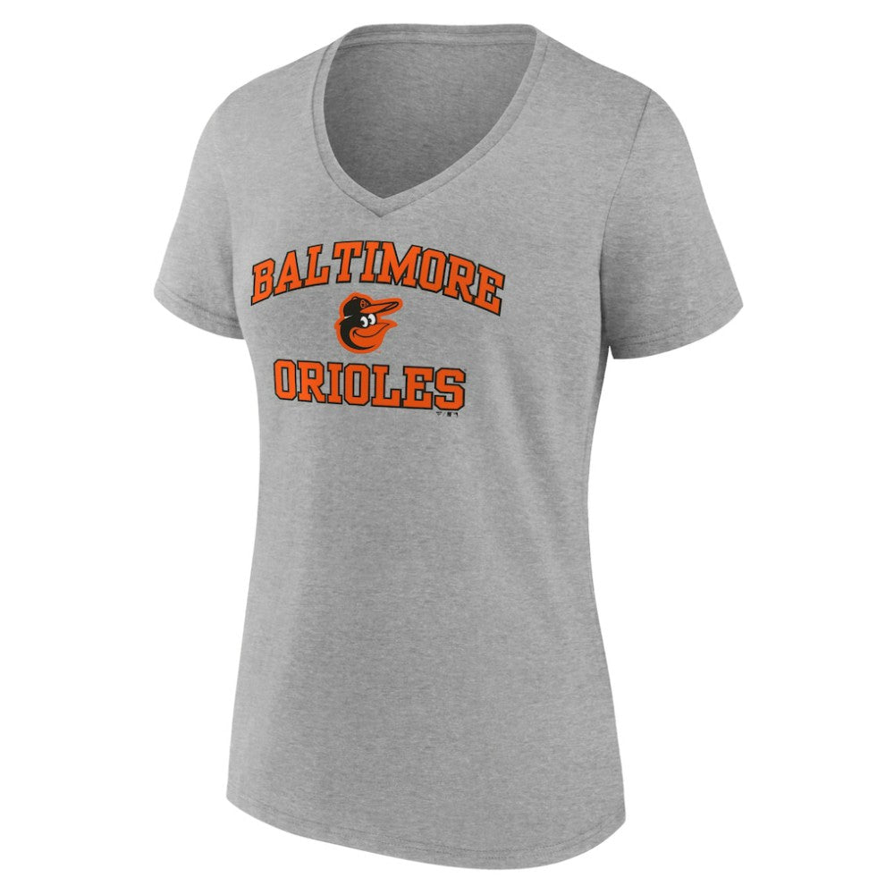 MLB Baltimore Orioles Women's Heart and Soul V-Neck T-Shirt