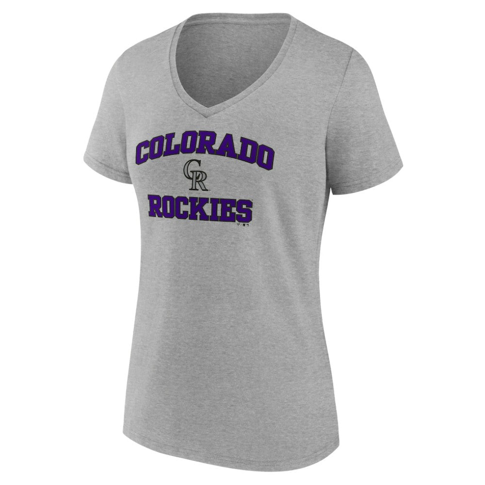 MLB Colorado Rockies Women's Heart and Soul V-Neck T-Shirt
