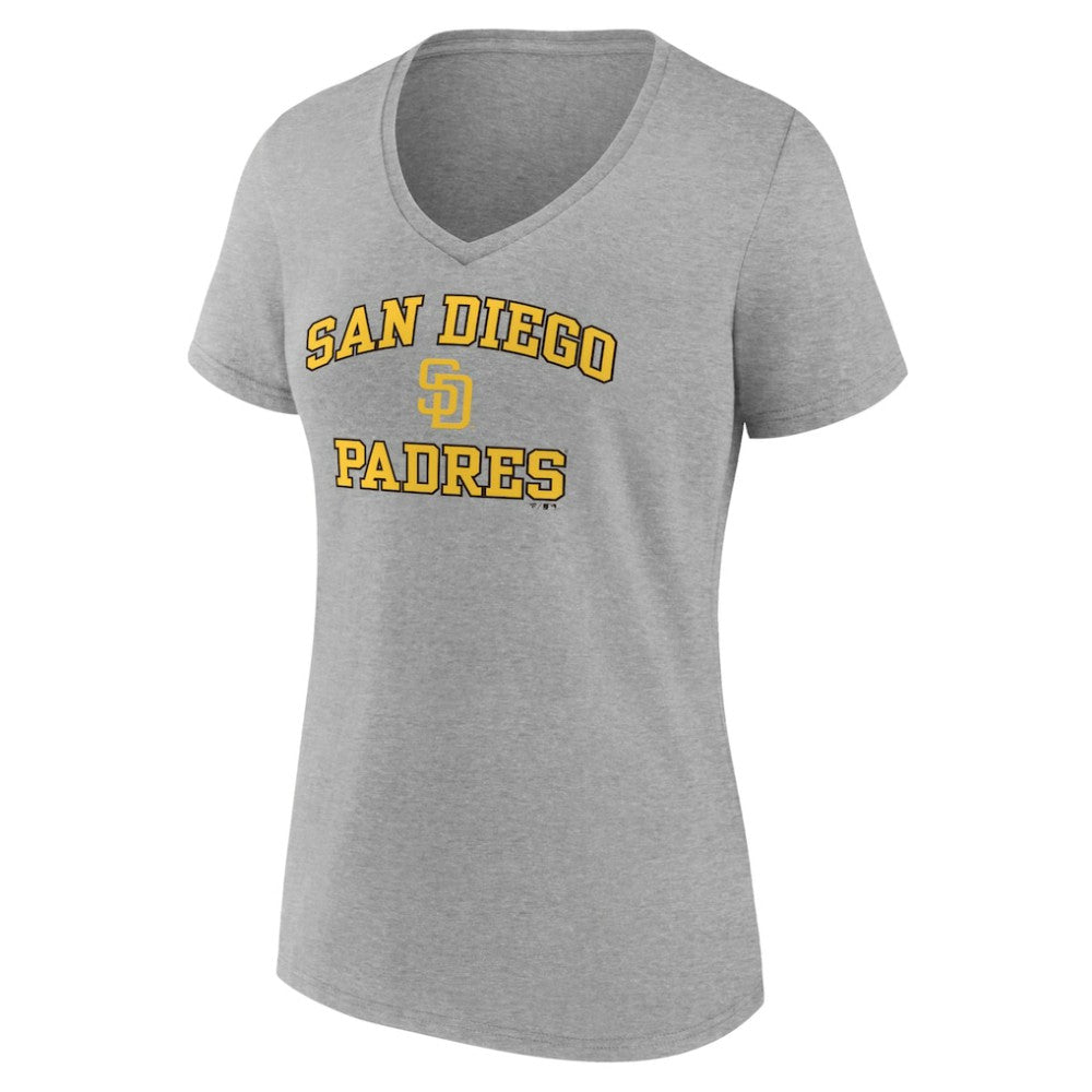 MLB San Diego Padres Women's Heart and Soul V-Neck T-Shirt