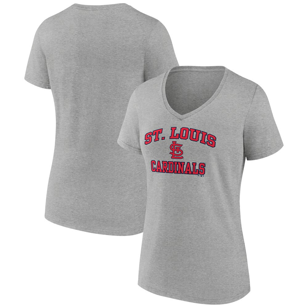 MLB St. Louis Cardinals Women's Heart and Soul V-Neck T-Shirt