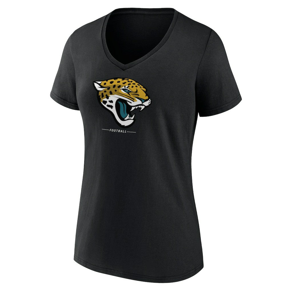 Women's Logo Team Lockup V-Neck T-Shirt - Jacksonville Jaguars