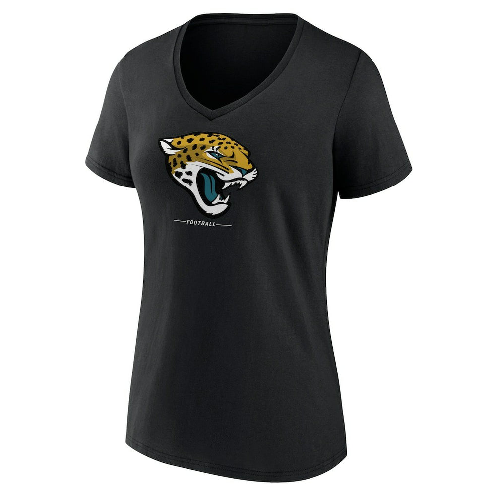 Women's Logo Team Lockup V-Neck T-Shirt - Jacksonville Jaguars