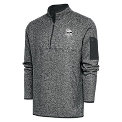 Antigua Metallic Logo Fortune Quarter-Zip Jacket - Minnesota Vikings