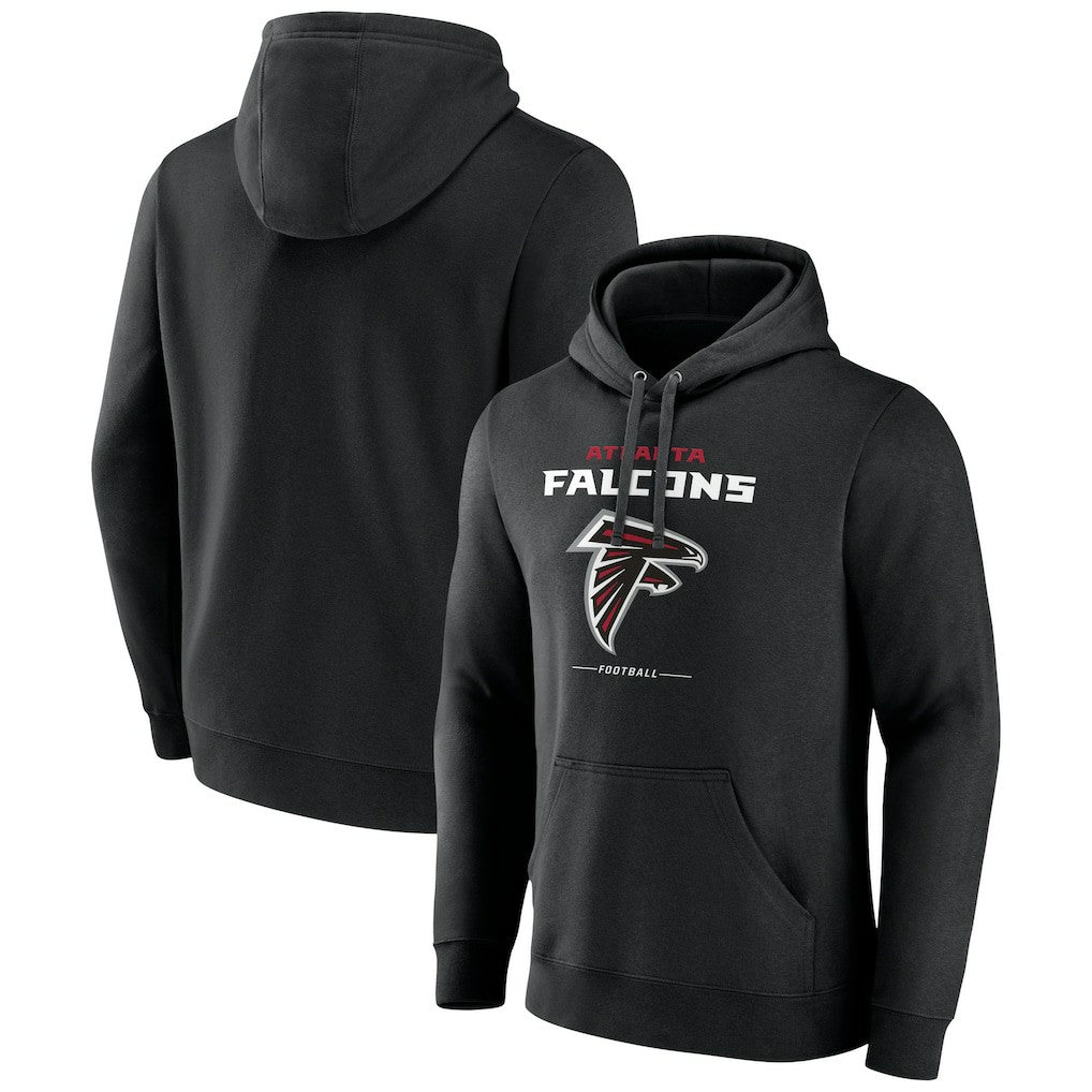 Logo Team Lockup Fitted Pullover Hoodie - Atlanta Falcons
