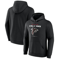 Logo Team Lockup Fitted Pullover Hoodie - Atlanta Falcons