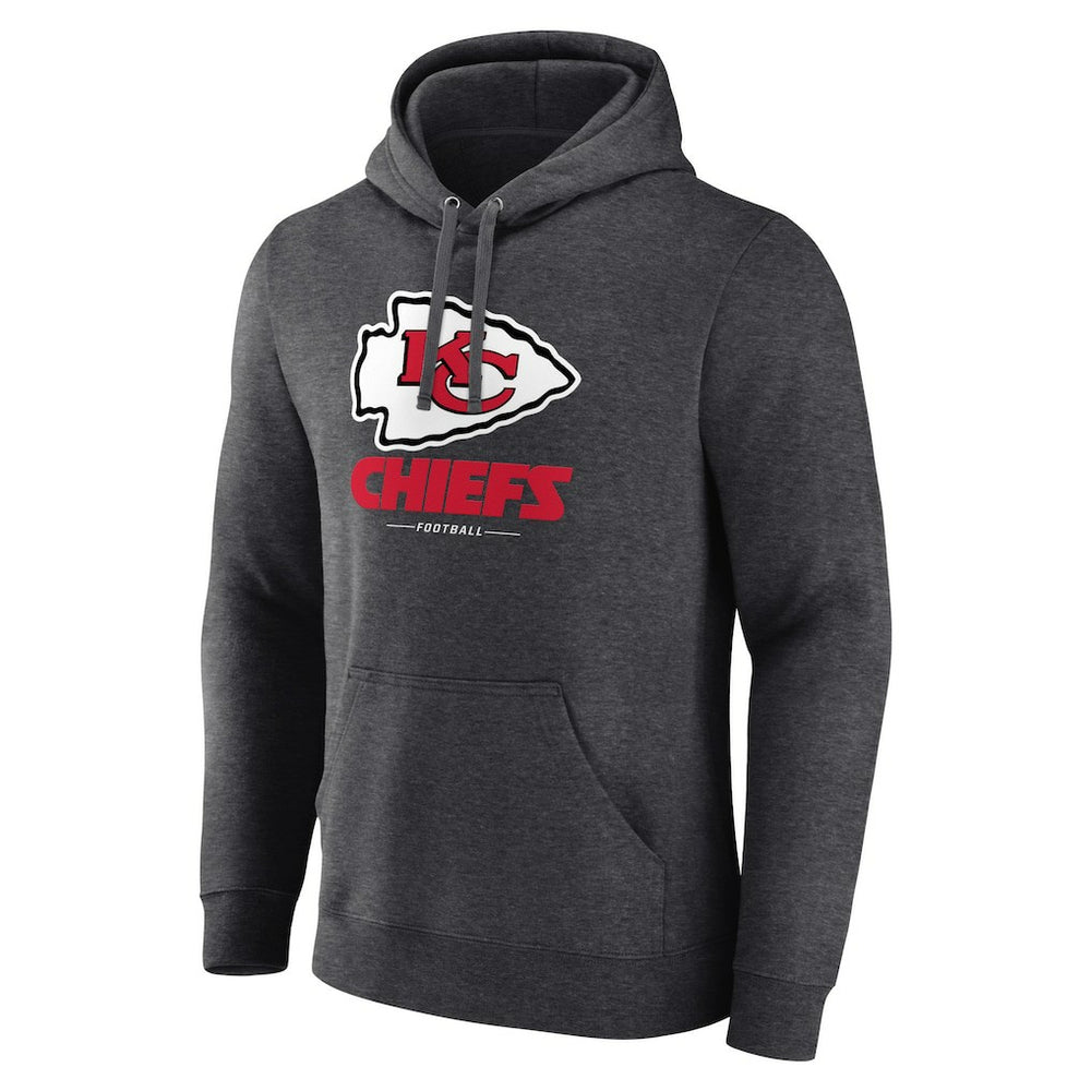 Logo Team Lockup Fitted Pullover Hoodie - Kansas City Chiefs