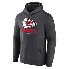 Logo Team Lockup Fitted Pullover Hoodie - Kansas City Chiefs