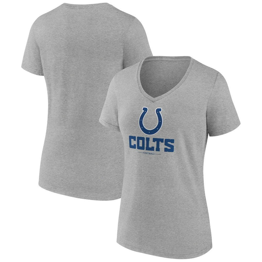 Women's Logo Team Lockup V-Neck T-Shirt - Indianapolis Colts