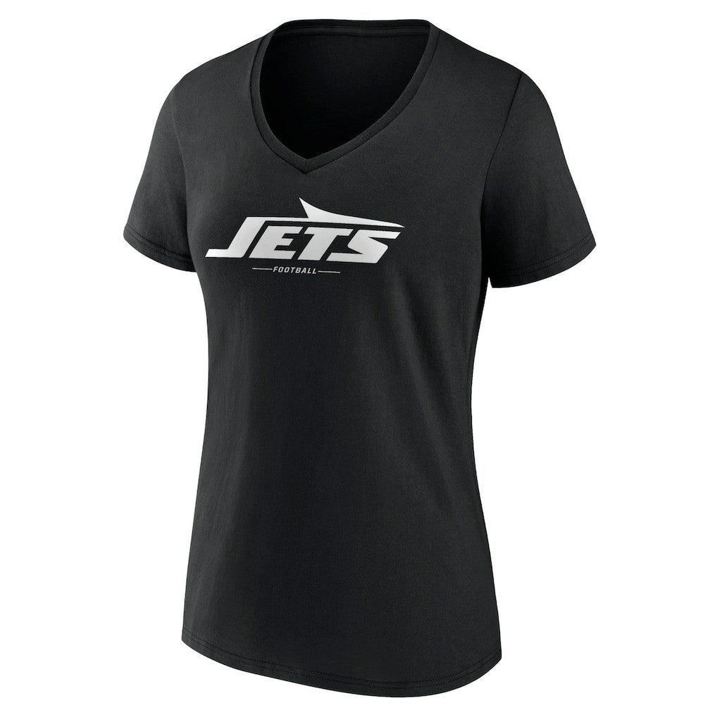 Women's Logo Team Lockup V-Neck T-Shirt - New York Jets