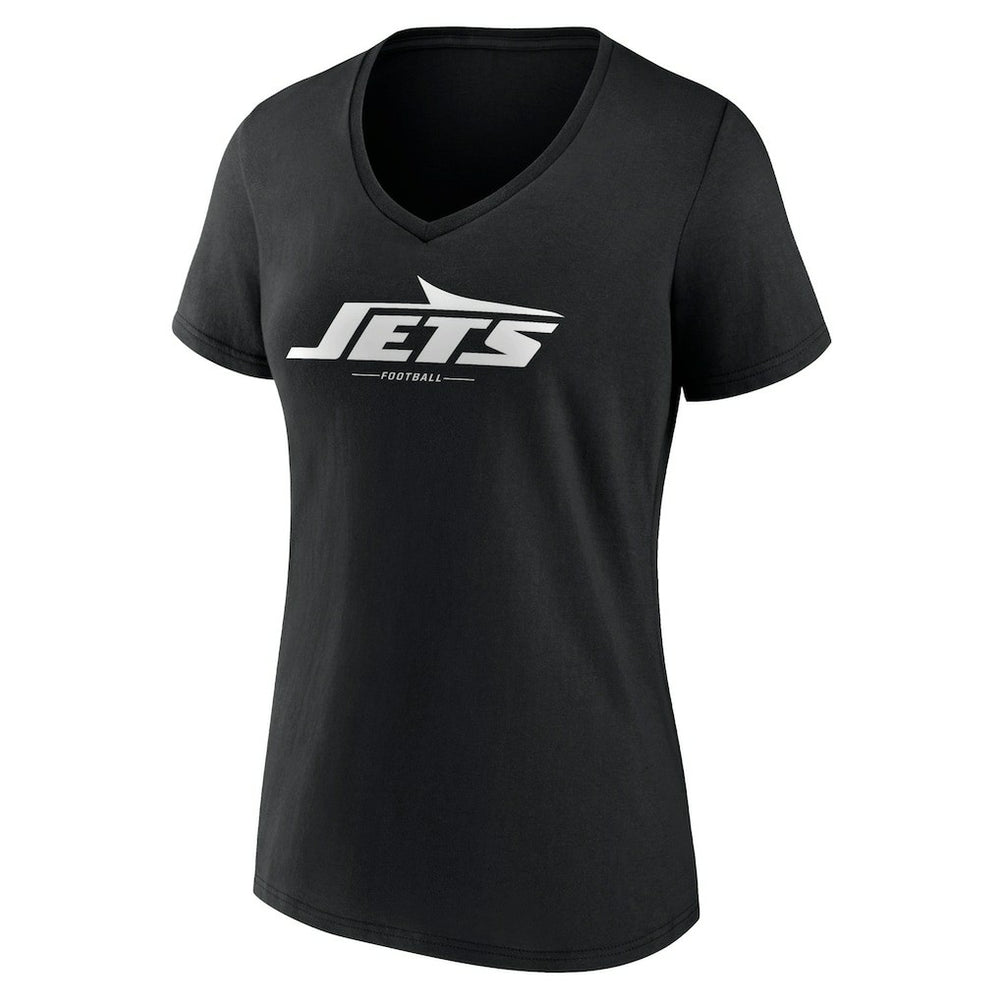 Women's Logo Team Lockup V-Neck T-Shirt - New York Jets