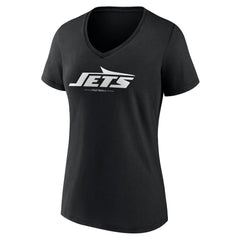Women's Logo Team Lockup V-Neck T-Shirt - New York Jets