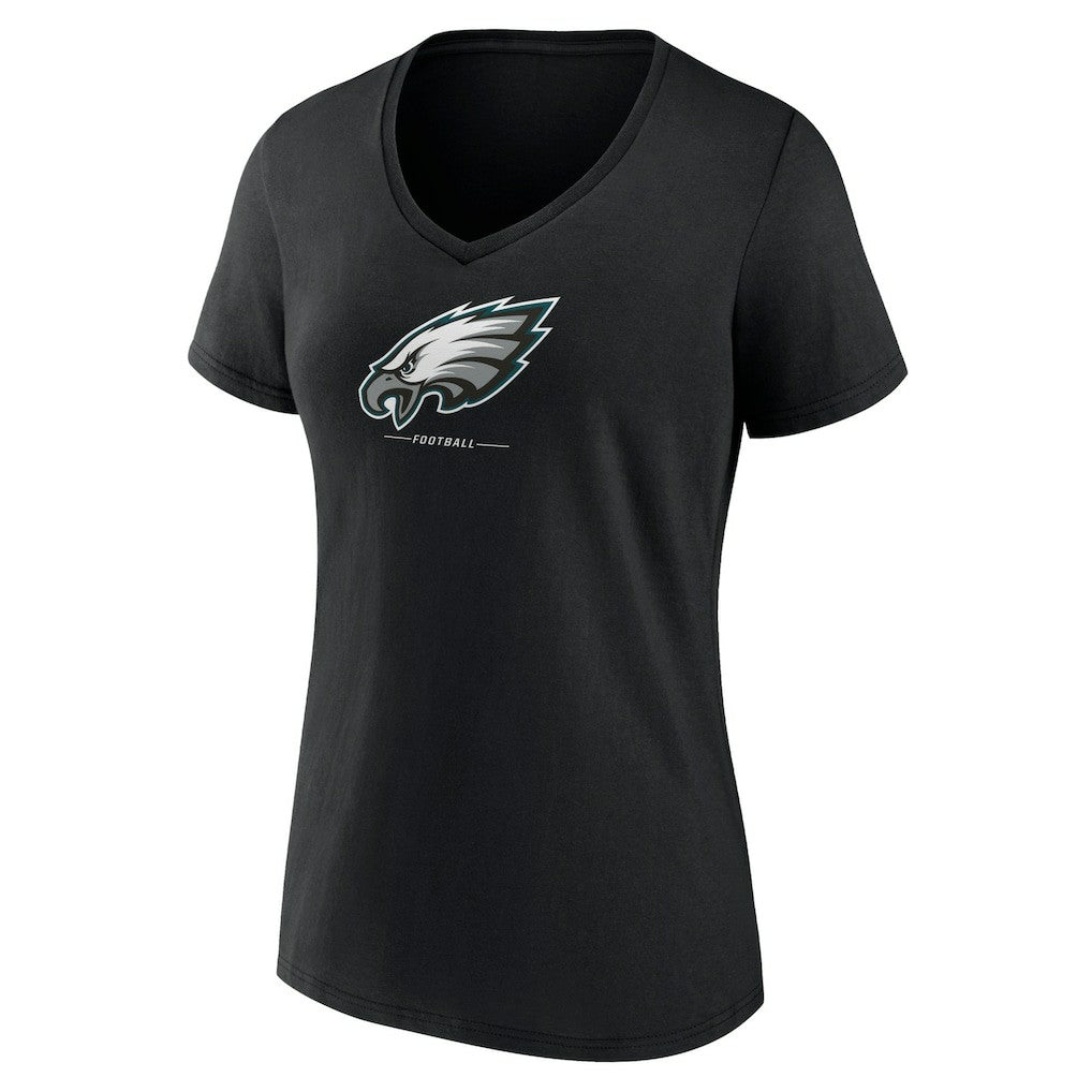 Women's Logo Team Lockup V-Neck T-Shirt - Philadelphia Eagles