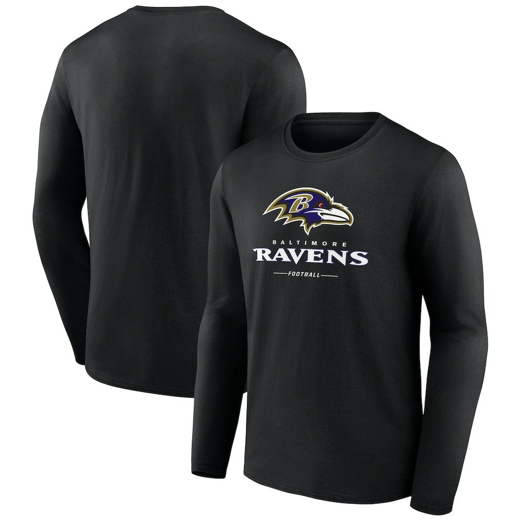 Logo Team Lockup Long Sleeve T-Shirt - Baltimore Ravens