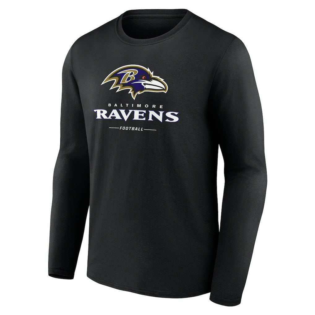 Logo Team Lockup Long Sleeve T-Shirt - Baltimore Ravens