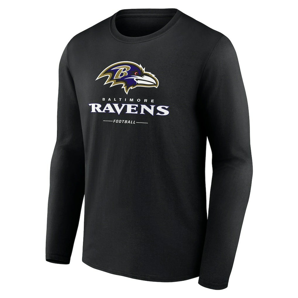 Logo Team Lockup Long Sleeve T-Shirt - Baltimore Ravens