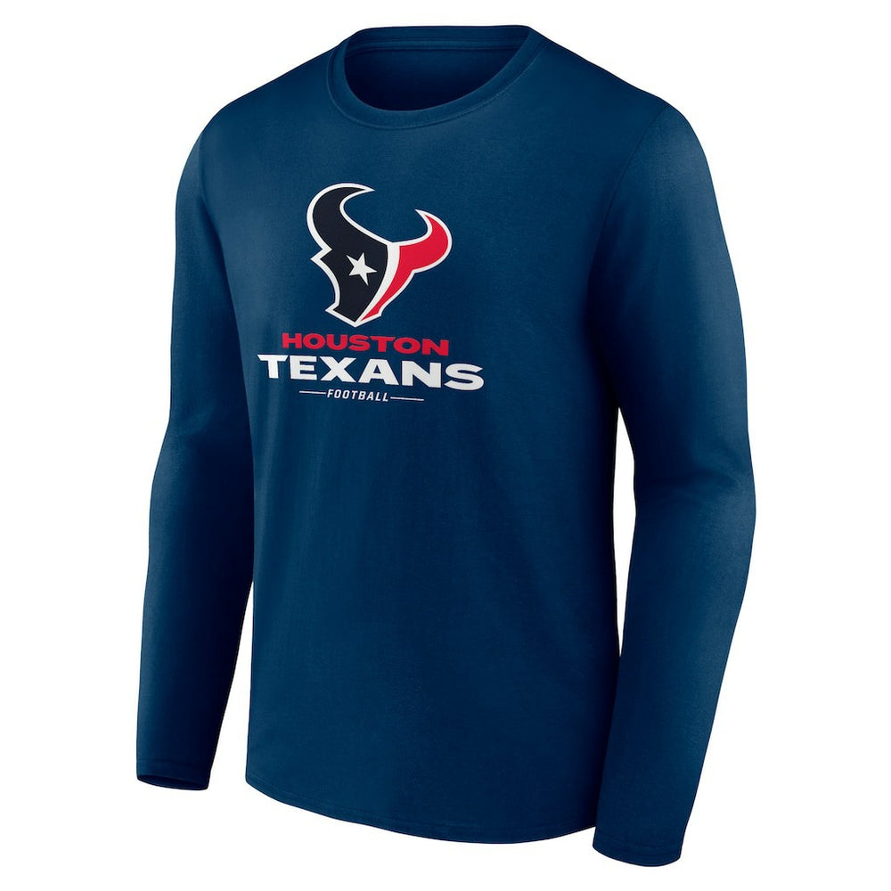Logo Team Lockup Long Sleeve T-Shirt - Houston Texans