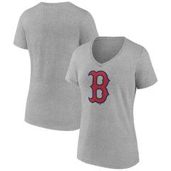 MLB Boston Red Sox Women's Official Logo V-Neck T-Shirt