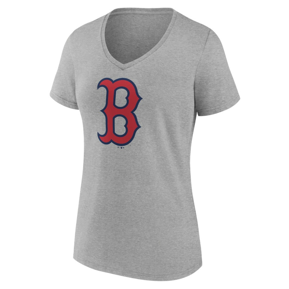MLB Boston Red Sox Women's Official Logo V-Neck T-Shirt
