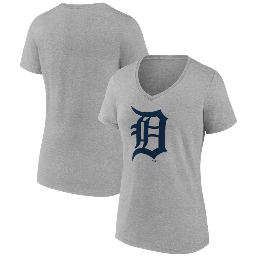 MLB Detroit Tigers Women's Official Logo V-Neck T-Shirt