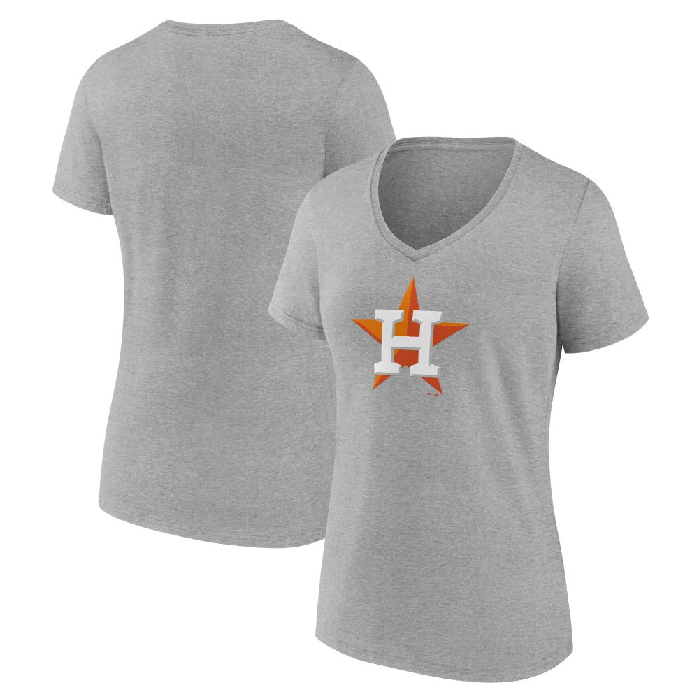 MLB Houston Astros Women's Official Logo V-Neck T-Shirt