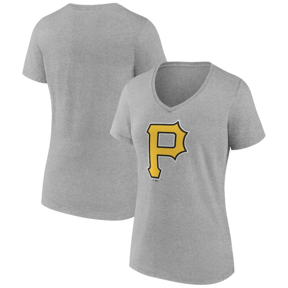 MLB Pittsburgh Pirates Women's Official Logo V-Neck T-Shirt