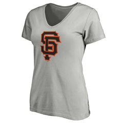 MLB San Francisco Giants Women's Official Logo V-Neck T-Shirt