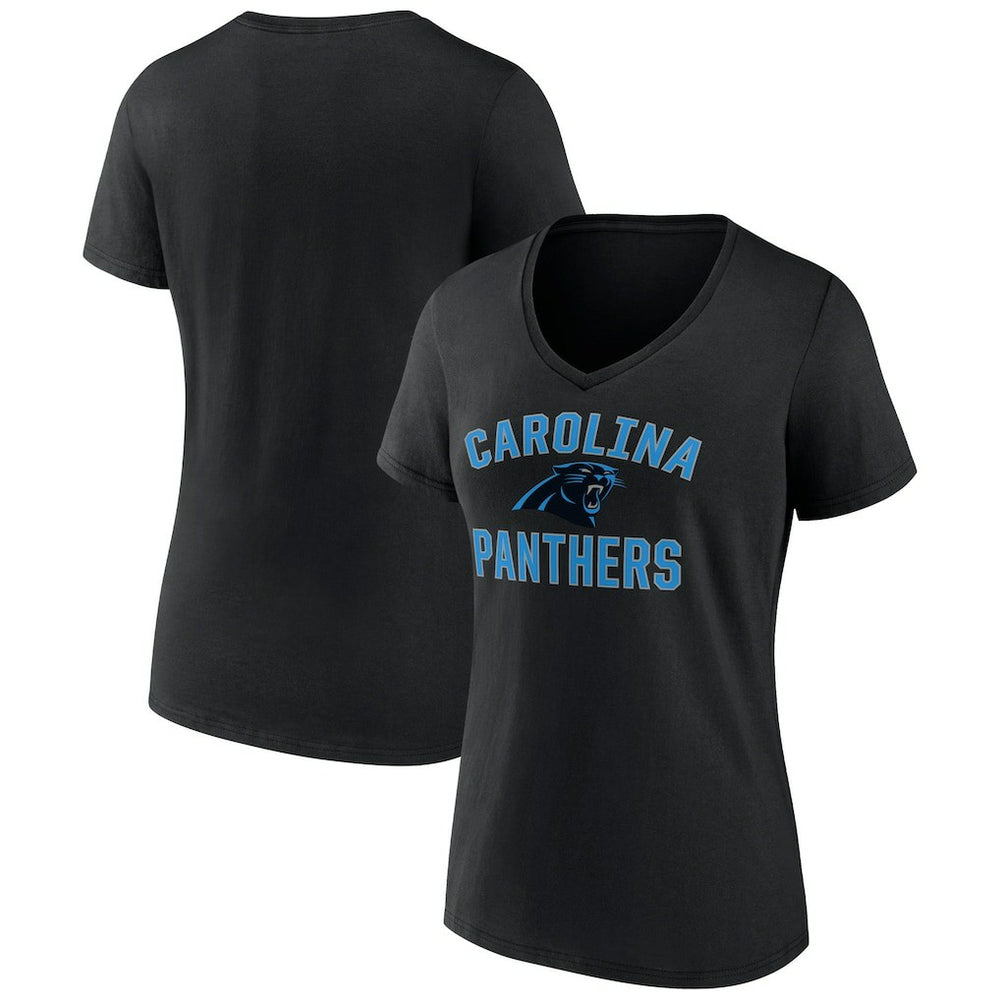 Women's Victory Arch Team V-Neck T-Shirt - Carolina Panthers