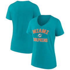 Women's Victory Arch Team V-Neck T-Shirt - Miami Dolphins