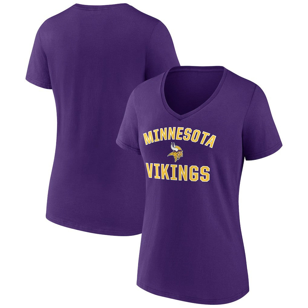 Women's Victory Arch Team V-Neck T-Shirt - Minnesota Vikings