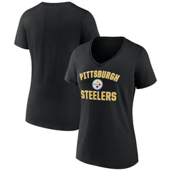 Women's Victory Arch Team V-Neck T-Shirt - Pittsburgh Steelers